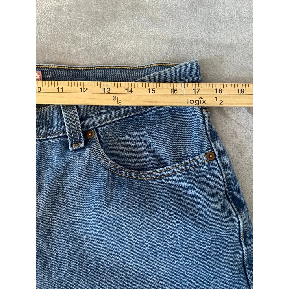 Levi's Jeans Men 36x30‎ Faded Blue 505 Regular Fit Cotton Denim Workwear Casual